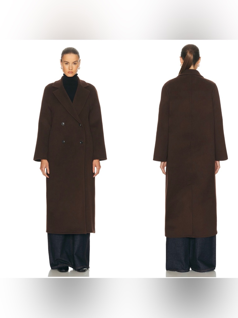 NWT Jenni Kayne Olivia Coat In Chocolate Brown Size Medium